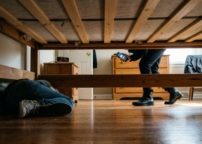 My Neighbor Heard a Woman Screaming in My Empty House—Then I Hid Under My Bed and Heard My “Dead” Husband’s Voice